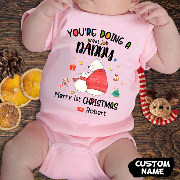 Personalized Gift For Daddy You're Doing A Great Job Baby Onesie - PP-AV2411223