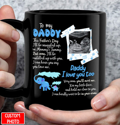 Personalized Gift For Future Daddy Very Soon You'll Meet Me Mugs - PP - AV0308225