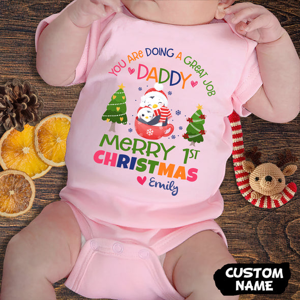 Personalized Gift For Daddy You're Doing A Great Job Baby Onesie - PP-AV2411226