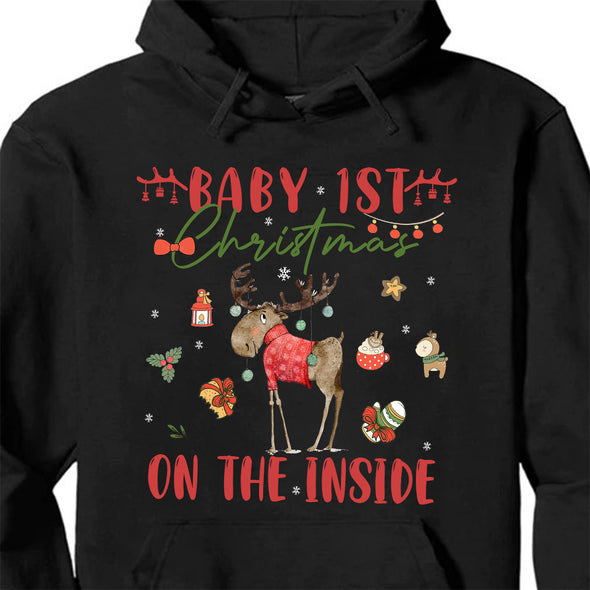 Gift For Mommy Baby 1ST Christmas T-shirt, Hoodie, Sweatshirt PP-AV0212221