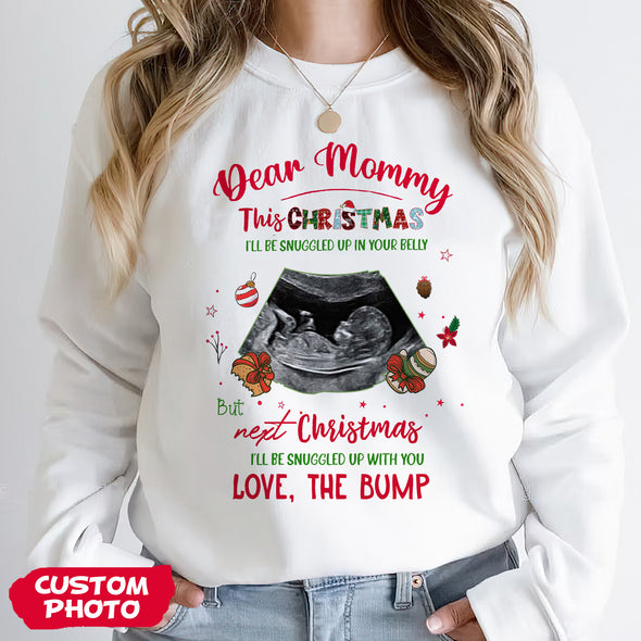 Personalized Gift For Future Mommy I'll Snuggled Up In Your Belly T-shirt, Hoodie, Sweatshirt PP-AV2311221