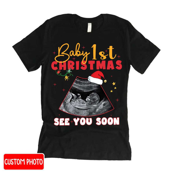Personalized Gift For Future Mommy Baby's First Christmas T-shirt, Hoodie, Sweatshirt PP - AV1011226