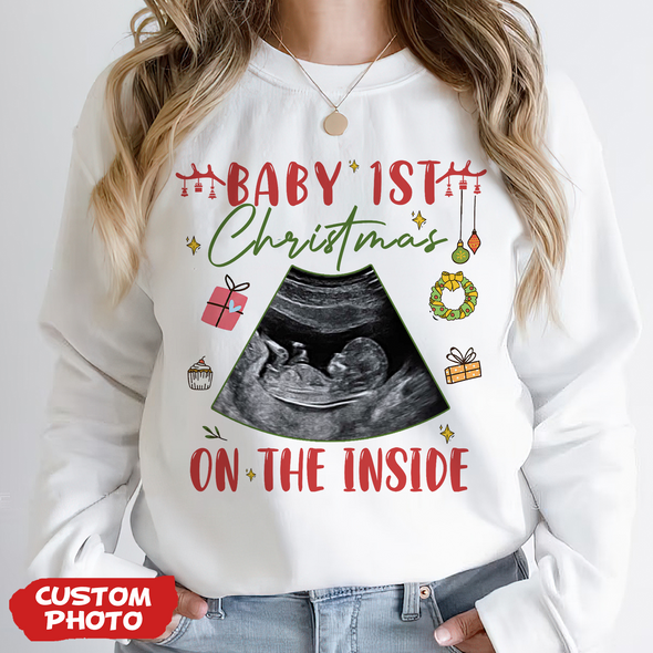 Personalized Gift For Future Mommy Baby 1st Christmas T-shirt, Hoodie, Sweatshirt PP-AV1711225
