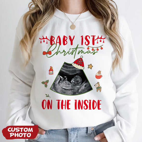 Personalized Gift For Future Mommy Baby 1ST Christmas T-shirt, Hoodie, Sweatshirt PP-AV2811224