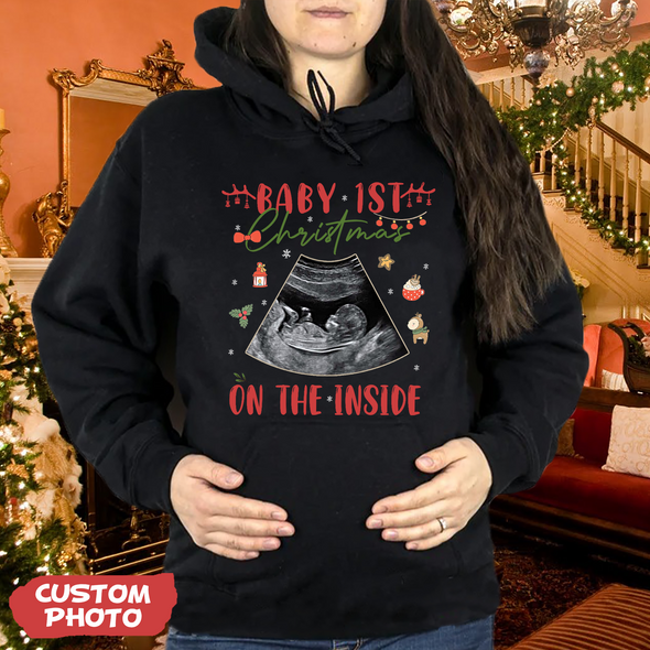 Personalized Gift For Future Mommy Baby's First Christmas T-shirt, Hoodie, Sweatshirt-PP-AV1511223
