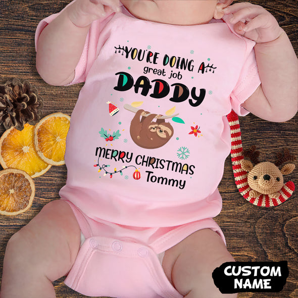 Personalized Gift For Daddy You're Doing A Great Job Baby Onesie - PP-AV2411222