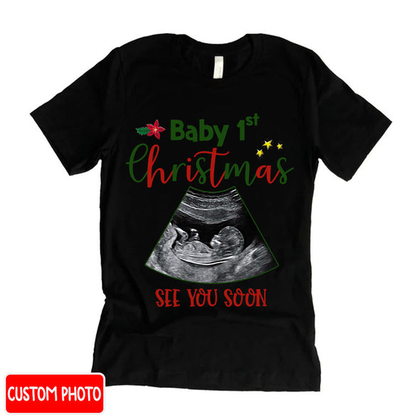 Personalized Gift For Future Mommy Baby's First Christmas T-shirt, Hoodie, Sweatshirt PP - AV1011222