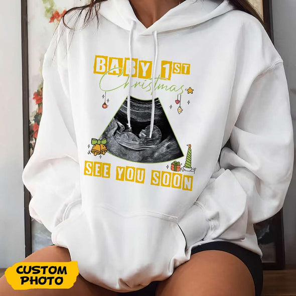 Personalized Gift For Future Mommy Baby's First Christmas T-shirt, Hoodie, Sweatshirt PP - AV1111223