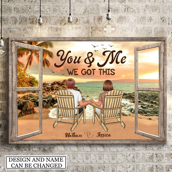 Gift For Couple You And Me We Got This Framed Canvas - PP - AV2007225