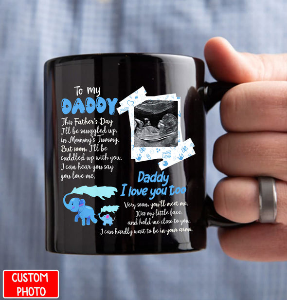 Personalized Gift For Future Daddy Very Soon You'll Meet Me Mugs - PP - AV0308225