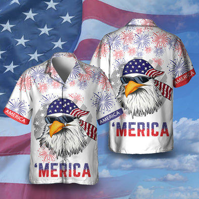 Eagle Merica Hawaiian Shirt - NT - AV1006222