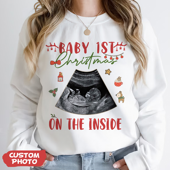 Personalized Gift For Future Mommy Baby's First Christmas T-shirt, Hoodie, Sweatshirt-PP-AV1511223