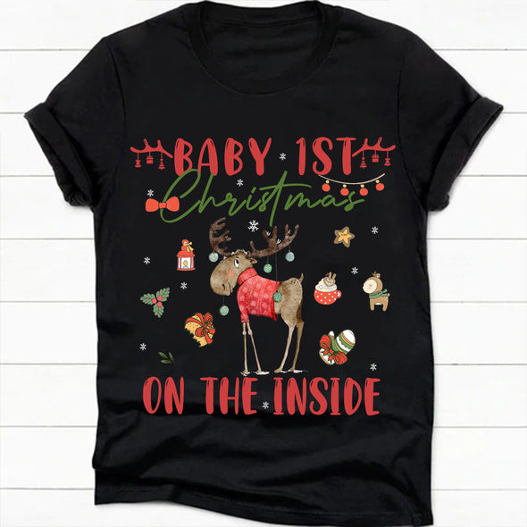 Gift For Mommy Baby 1ST Christmas T-shirt, Hoodie, Sweatshirt PP-AV0212221