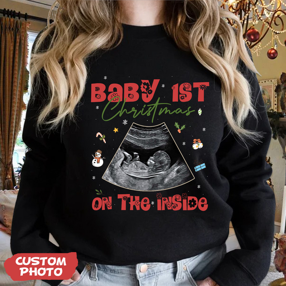 Personalized Gift For Future Mommy Baby's First Christmas T-shirt, Hoodie, Sweatshirt-PP-AV1511222