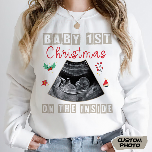 Personalized Gift For Future Mommy Baby's First Christmas T-shirt, Hoodie, Sweatshirt-PP-AV1511221