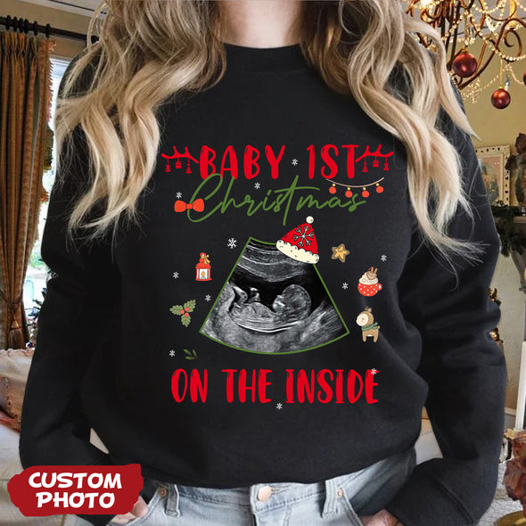 Personalized Gift For Future Mommy Baby 1ST Christmas T-shirt, Hoodie, Sweatshirt PP-AV2811224