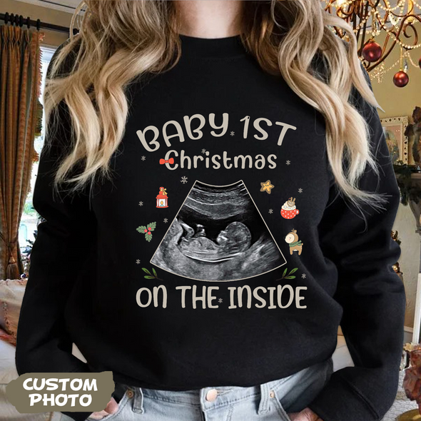 Personalized Gift For Future Mommy Baby's First Christmas T-shirt, Hoodie, Sweatshirt-PP-AV1511224