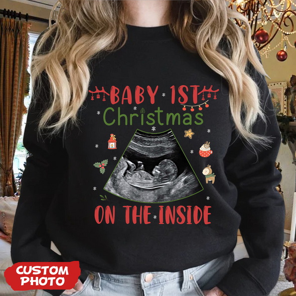 Personalized Gift For Future Mommy Baby 1st Christmas T-shirt, Hoodie, Sweatshirt PP-AV1711223