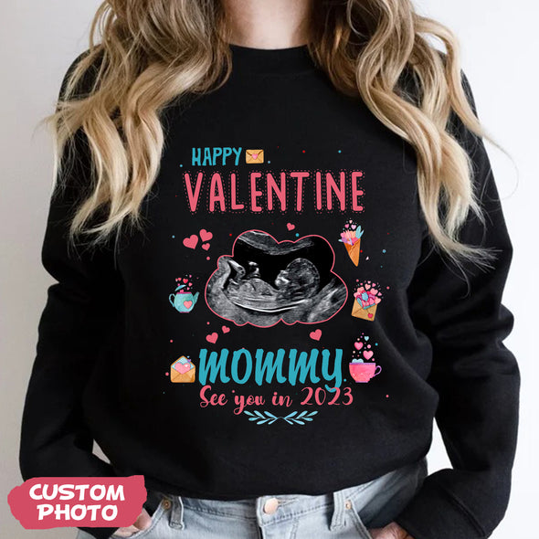 Gift For Future Mommy Happy Valentine T-shirt, Hoodie, Sweatshirt PP-AV0712221
