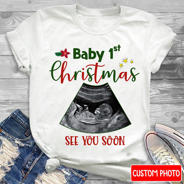 Personalized Gift For Future Mommy Baby's First Christmas T-shirt, Hoodie, Sweatshirt PP - AV1011222