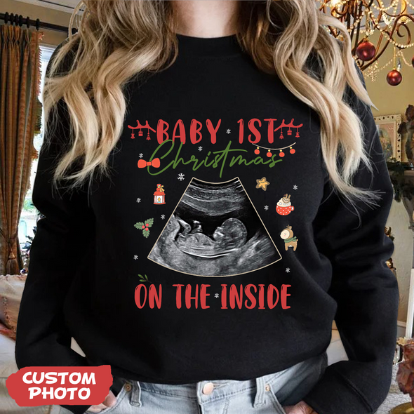 Personalized Gift For Future Mommy Baby's First Christmas T-shirt, Hoodie, Sweatshirt-PP-AV1511223