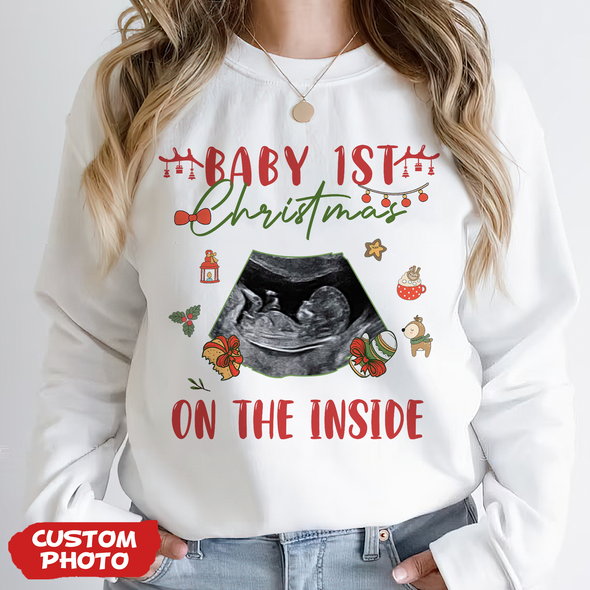 Personalized Gift For Future Mommy Baby 1st Christmas T-shirt, Hoodie, Sweatshirt PP-AV1711222
