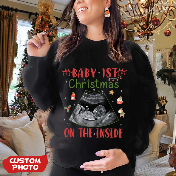 Personalized Gift For Future Mommy Baby 1st Christmas T-shirt, Hoodie, Sweatshirt PP-AV1711223