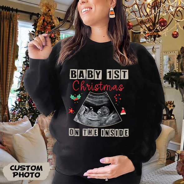 Personalized Gift For Future Mommy Baby's First Christmas T-shirt, Hoodie, Sweatshirt-PP-AV1511221