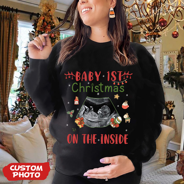 Personalized Gift For Future Mommy Baby 1st Christmas T-shirt, Hoodie, Sweatshirt PP-AV1711224