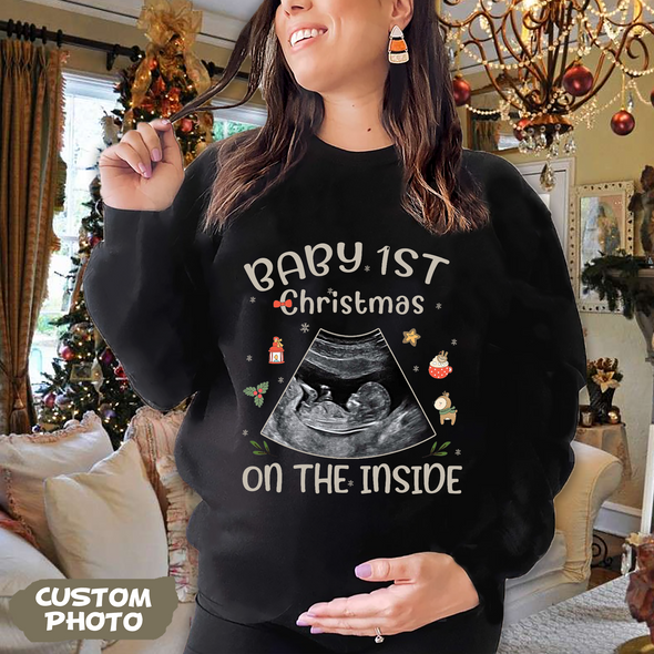 Personalized Gift For Future Mommy Baby's First Christmas T-shirt, Hoodie, Sweatshirt-PP-AV1511224