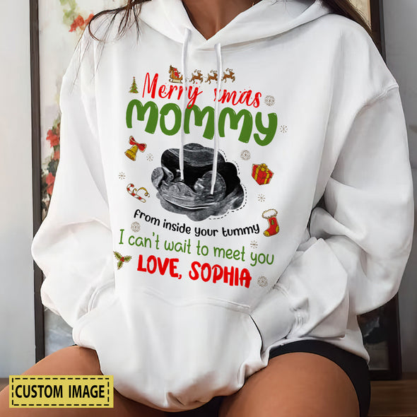 Personalized Gift For Future Mommy Merry Xmas Shirt-PP-AV2410221