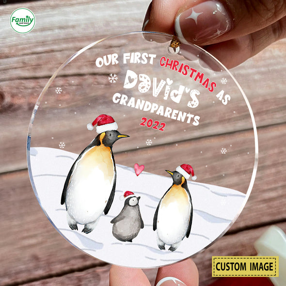 Personalized Gift For Grandparents Our First Christmas Ornament_PP_AV3110222
