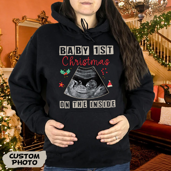 Personalized Gift For Future Mommy Baby's First Christmas T-shirt, Hoodie, Sweatshirt-PP-AV1511221