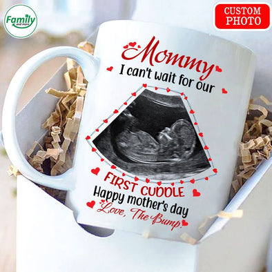 Personalized Gift For Moms I Cant Wait For Our First Cuddle Mug