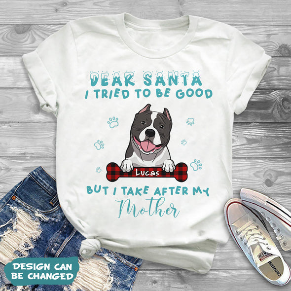 Personalized Gift For Dog Lovers Dear Santa I Tried To Be Good T-shirt, Hoodie, Sweatshirt PP-AV2211229