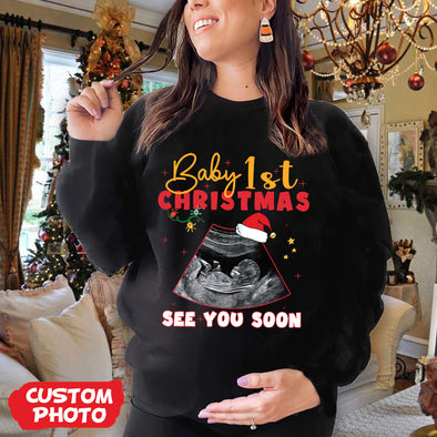 Personalized Gift For Future Mommy Baby's First Christmas T-shirt, Hoodie, Sweatshirt PP - AV1011226