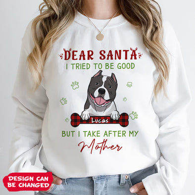 Personalized Gift For Dog Lovers Dear Santa I Tried To Be Good T-shirt, Hoodie, Sweatshirt PP-AV2211228