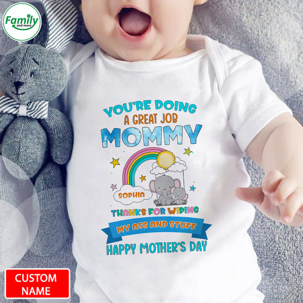 Gift For Future Mommy You Are Doing A Great Job Baby Onesie - PP - LT0604227