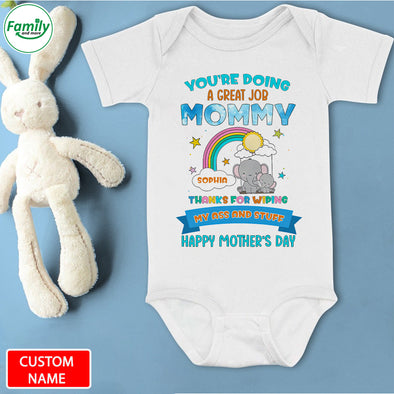 Gift For Future Mommy You Are Doing A Great Job Baby Onesie - PP - LT0604227