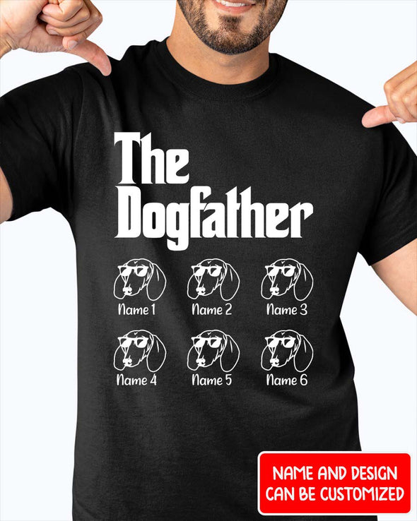 Gift For Dog Lovers The Dogfather Personalized Custom Dog Dad Shirt T-Shirt - NT-HB281121