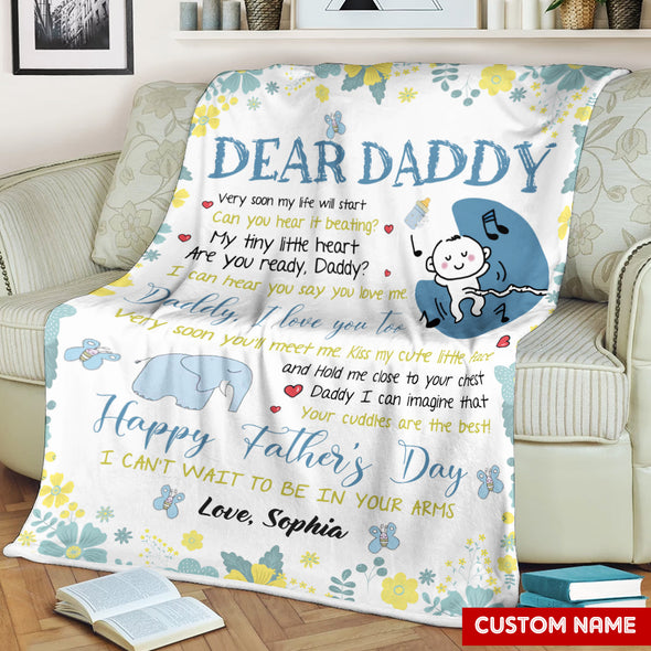 Gift For Future Daddy I Love You Too Blanket - PP - LT1205221