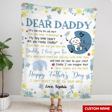 Gift For Future Daddy I Love You Too Blanket - PP - LT1205221