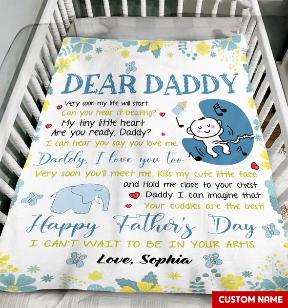 Gift For Future Daddy I Love You Too Blanket - PP - LT1205221