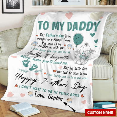 Gift For Future Daddy Very Soon, You'll Meet Me Blanket - PP - LT2804221
