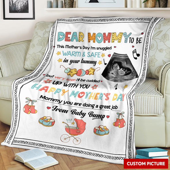 Personalized Gift For Future Mommy Happy Mother's Day Blanket - PP - LT1804221