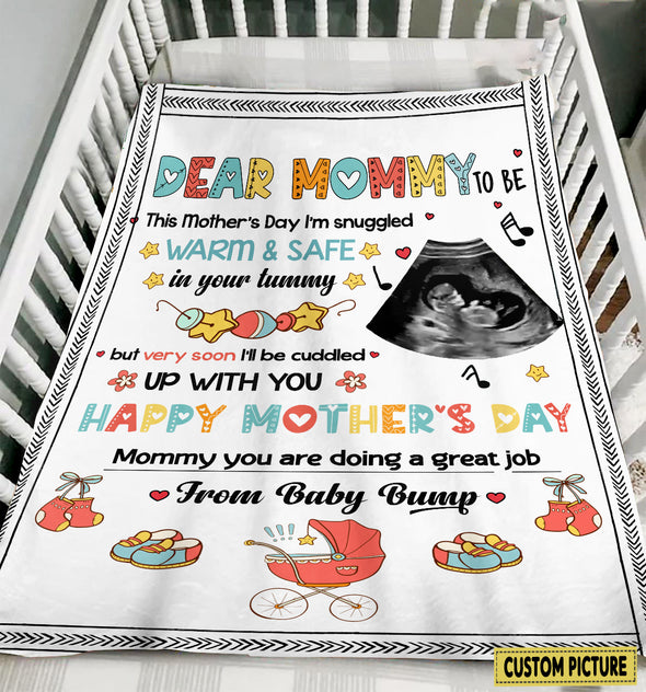 Personalized Gift For Future Mommy Happy Mother's Day Blanket - PP - LT1804221