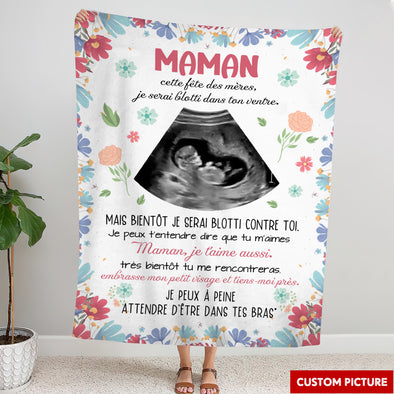Maman Cette Fête Des Mères Je Serai Blotti Dans Ton Ventre Blanket - PP - LT2004221