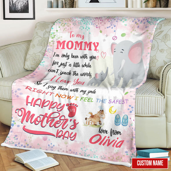 Gift For Future Mommy I Love You Happy Mother's Day Blanket - PP - LT2103221