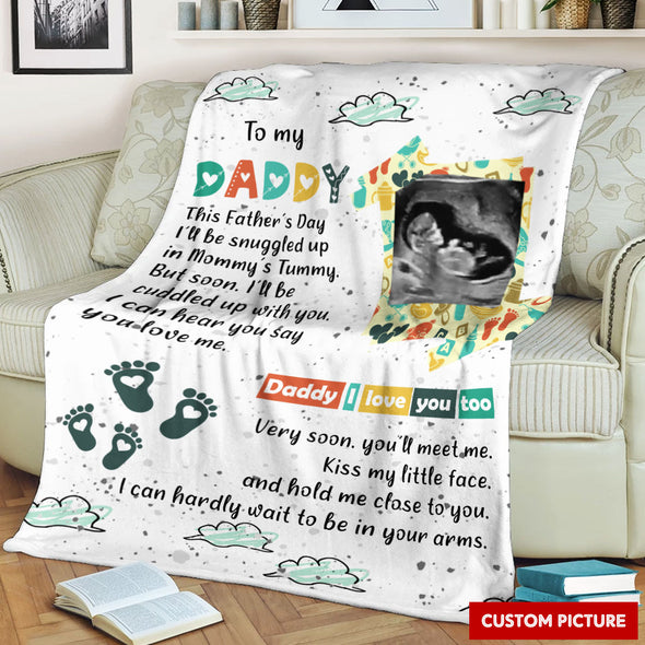 Personalized Gift For Future Daddy I Love You Too Blanket - PP - LT1605222