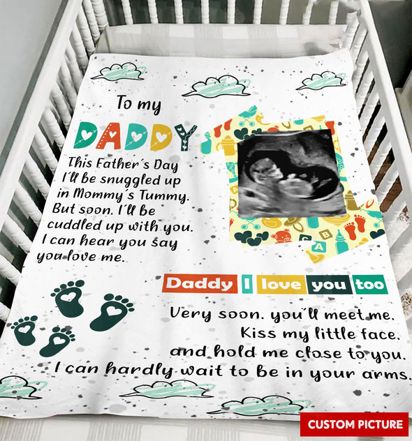 Personalized Gift For Future Daddy I Love You Too Blanket - PP - LT1605222